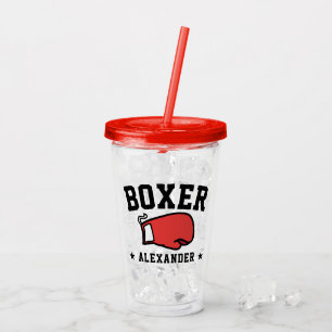 Persoonlijke Boksen Boxer Acryl Drinkbeker