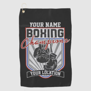 Persoonlijke Bokskampioenen Boxer Fitness Gym Golfhanddoek