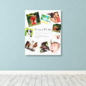 Persoonlijke Bonus Moeder Definitie 9 Foto Collage Canvas Afdruk (Insitu (Houten vloer))