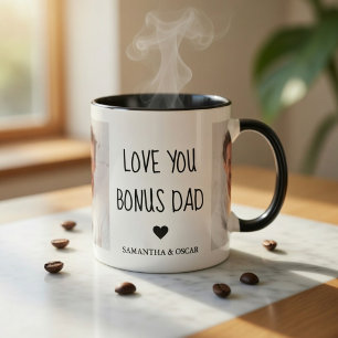 Persoonlijke bonus papa fotomok Op maat gemaakte Tweekleurige Koffiemok