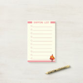 Persoonlijke Boodschappenlijst Post-it® Notes (Op bureau)