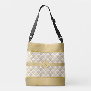 Persoonlijke boodschappentas met elegante gouden z crossbody tas
