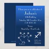 Persoonlijke Boogschutter Sterrenbeeld Feest Uitno Kaart (Voorkant / Achterkant)