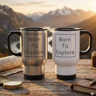 Persoonlijke Born To Explore Reisbeker