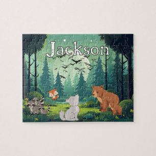 Persoonlijke bos kind naam puzzel