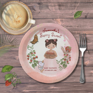 Persoonlijke Bosbessen Zoete Baby Shower Papieren Bordje
