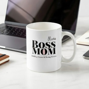 Persoonlijke Boss Mom Mok – Aangepaste Krachtige M