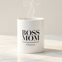 Persoonlijke Boss Mom Mok – Aangepaste Krachtige M
