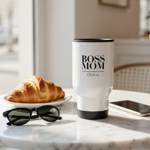 Persoonlijke Boss Mom – Op maat gemaakte cadeau vo Reisbeker
