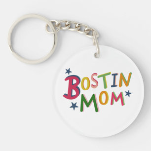 Persoonlijke Bostin Ma Black Country Key Ring Sleutelhanger