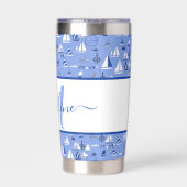 Persoonlijke boten  geïsoleerde drinkbeker (Achterkant)