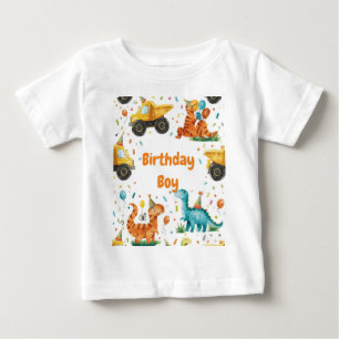 Persoonlijke bouw dinosaurus verjaardag jongen
