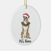 Persoonlijke boxer (Brindle) Keramisch Ornament (Rechts)