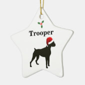 Persoonlijke Boxer Dog Keramisch Ornament (Links)