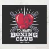 Persoonlijke boxinghandschoenen Vochtkamer Bier Etiket (Enkel label)