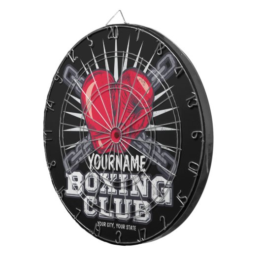 Persoonlijke boxinghandschoenen Vochtkamer Dartbord (Voorkant Rechts)