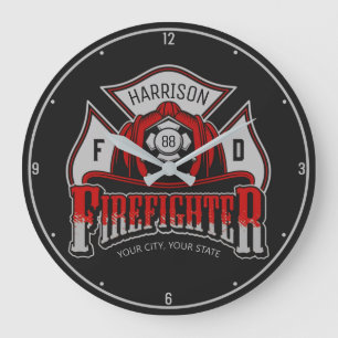 Persoonlijke brandweerman brandweerman Helm Fire R Grote Klok