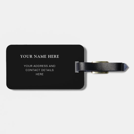 Persoonlijke brandweerman Thin Red Line Fire Rescu Bagagelabel (Achterkant horizontaal)