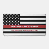 Persoonlijke brandweerman Thin Red Line Fire Rescu Bureaumat (Voorkant)