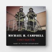 Persoonlijke brandweerman Thin Red Line Fire Rescu Fotoplaat (Voorkant)