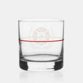 Persoonlijke brandweerman whisky glas (Achterkant)