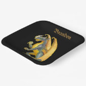 Persoonlijke brekingsdraak papieren bordje (Gebogen)