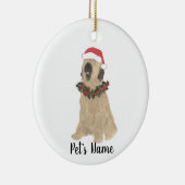 Persoonlijke Briard Kerstmis Keramisch Ornament (Rechts)