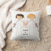 Persoonlijke bride en bride Pillow Kussen