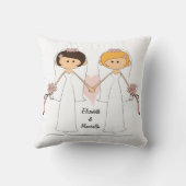 Persoonlijke bride en bride Pillow Kussen