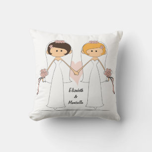 Persoonlijke bride en bride Pillow Kussen