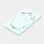 Persoonlijke bride en de Post-it® notes van de Gro (Schuin)