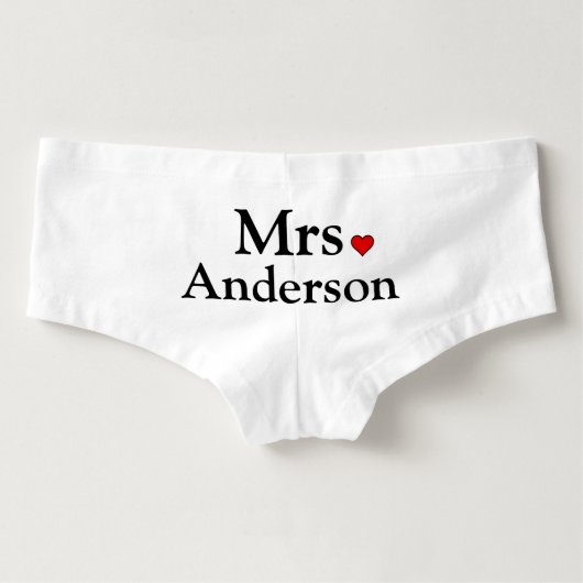 Persoonlijke brideondergoed slip (Achterkant)