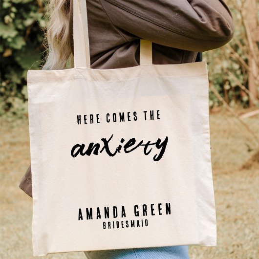 Persoonlijke Bridesmaid Funny Bachelorette Party Tote Bag