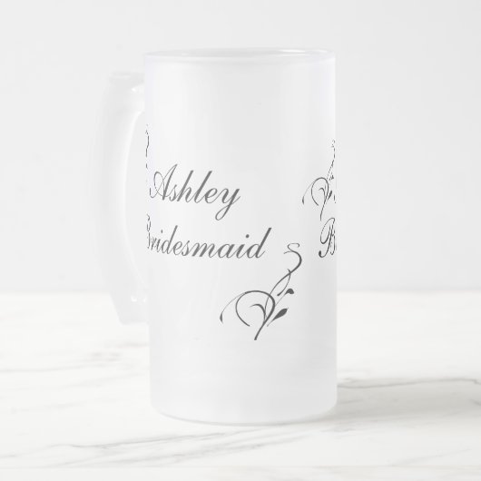 Persoonlijke bridesmaïde Mok (Voorkant links)