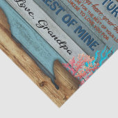 Persoonlijke brief aan mijn kleinzoon van opa tissuepapier (Detail)