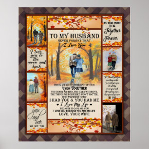 Persoonlijke brief aan mijn man Valentine Days Poster