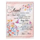 Persoonlijke brief aan mijn tante tafelkleed (Voorkant)