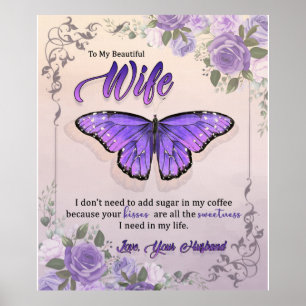 Persoonlijke brief aan mijn vrouw-liefde van echtg poster