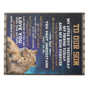 Persoonlijke brief aan onze zoon, Son Birthday Gif Notitieblok