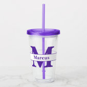 Persoonlijke brief en naam acryl drinkbeker (Voorkant)