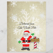 Persoonlijke brief van de Kerstman (Achterkant)