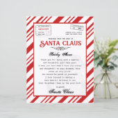 Persoonlijke brief van de Kerstman (Staand voorkant)