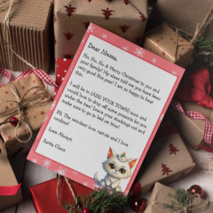 Persoonlijke brief van de Kerstman