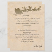 Persoonlijke brief van de Kerstman Feestdagenkaart (Voorkant / Achterkant)