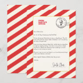 Persoonlijke brief van de Kerstman Kaart (Voorkant / Achterkant)