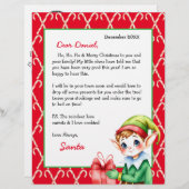 Persoonlijke brief van de Kerstman voor kinderen (Voorkant / Achterkant)