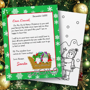 Persoonlijke brief van de Kerstman voor kinderen