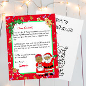 Persoonlijke brief van de Kerstman voor kinderen