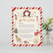 Persoonlijke brief van de Santa (Staand voorkant)