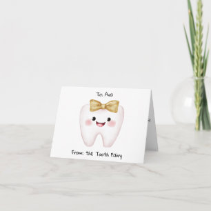 Persoonlijke brief van Tooth Fairy Kaart